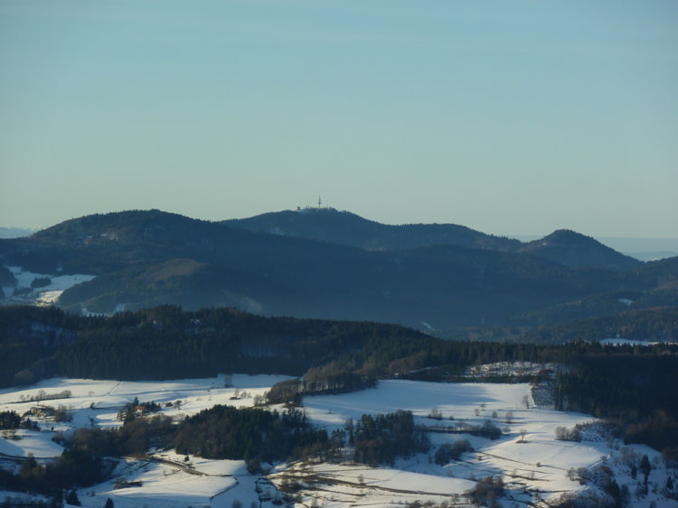 Berg Blauen im Schwarzwald vom Aussichtsturm Hohe M&ouml;hr