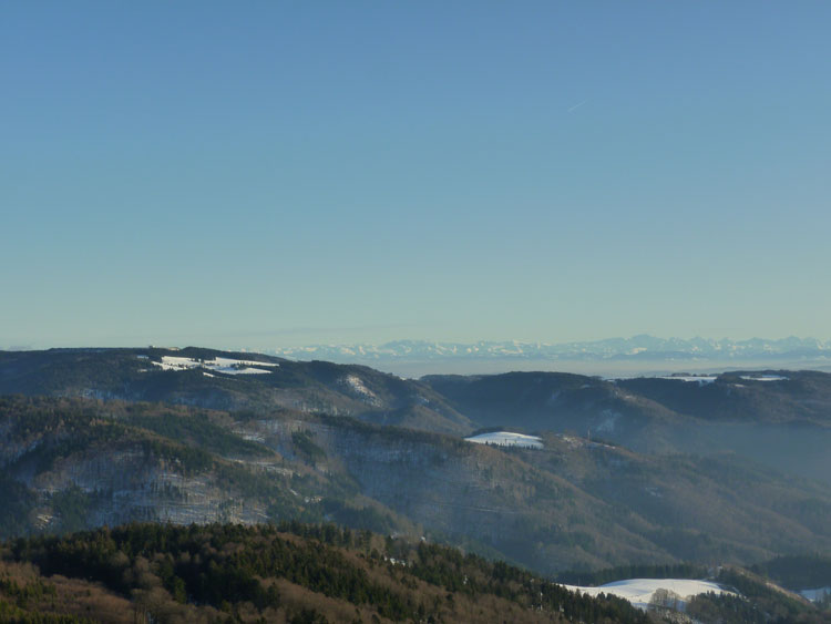 Hornbergbecken Schwarzwald Alpenblick von der Hohen M&ouml;hr