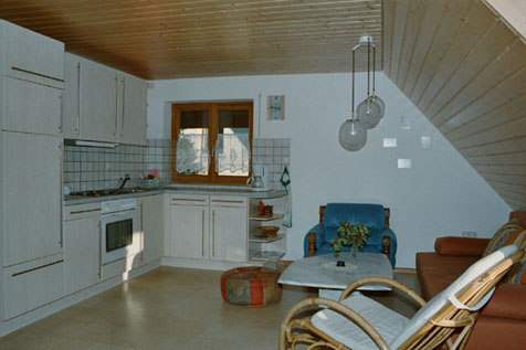 Wohnk&uuml;che Ferienwohnung Schwarzwaldurlaub Gersbach Naturpark S&uuml;dschwarzwald